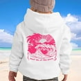 thumbnail image 2 of Tiweut Casual Hoodies for Girls Long Sleeve Soft Sweatshirt Hooded Graphic Hoody Kids Cute Pullovers Top Clothes Tops 11-12 Y, 2 of 7