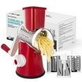 thumbnail image 1 of Rallador de Queso Giratorio X Home Rojo con 3 Cuchillas, 1 of 8