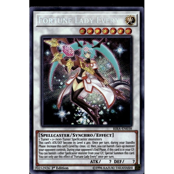Fortune Lady Every 2019 Yu-Gi-Oh Rising Rampage Super Rare Effect Synchro 1st Edition