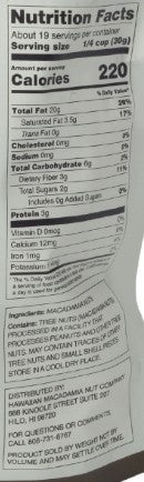 Hawaiian Macadamia Nuts 20oz &ndash; Bakerʻs, Dry Roasted, Unsalted, Non-GMO, Keto-Friendly