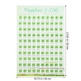 thumbnail image 2 of WEUVEB Learning Charts Number Chart Plastic Light Green Preschool Teaching Design 1Pack, 2 of 5