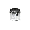 thumbnail image 5 of Sydney 3 light Matte Black Flush Mount Clear Royal Cut Crystal, 5 of 9