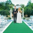 thumbnail image 3 of Miumaeov 1 Roll Green Carpet Runner 360GSM Thick Aisle Runner 3×33Ft Non-Slip Runway Rug for Wedding Ceremony Party Proposal Decoration, 3 of 17