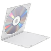 10/50/100Pcs 0.2in Thickness Slim Single Clear PP Poly CD Case Blank Disc Replacement Cover Plastic, CD Storage Case