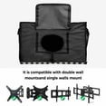 thumbnail image 5 of Outdoor TV Cover 36 to 39 Inches, Farmhouse Sunflowers Black And White Plaid Linen Texture Waterproof TV Cover with Remote Control Pocket, Flat Screen TV Cover Protector for Outside TV, 5 of 6