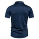 thumbnail image 5 of pstuiky camisetas de hombre, Camisa informal de negocios de color liso con solapa y botones de manga corta para hombre ropa de hombre l, 5 of 6