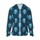thumbnail image 1 of Fotbe Blue Owl Chaqueta con Protección Solar UPF 50+ para Hombre y Mujer, Camisa con Capucha y Bolsillos-XX-Large, 1 of 1