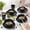 Black, variant on Clearance! Zguuel 16PCS Wheat Straw Dinnerware Set, Lightweight Dishes Service for 4 with Plates Bowls Cups, White,B