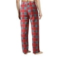 thumbnail image 2 of Hat and Beyond Men's Cozy Straight Fit Fuzzy Knit Homewear Plaid Flannel Pajama Pants, 2 of 6