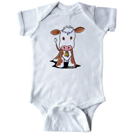 

Inktastic Little Brown Cow Gift Baby Boy or Baby Girl Bodysuit