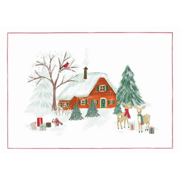 Home for the Holidays Deluxe Boxed Holiday Cards (20 Cards, 21 Self-Sealing Envelopes), (Hardcover)