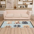 thumbnail image 5 of Dogs Runner Rug Machine Washable Area Rugs Carpet Non Slip Entryway Mat for Bedroom Entryway Front Door, 5 of 7