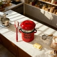 thumbnail image 2 of Enamel Food Storage Jars With Airtight Lids For Large Kitchen Pantry Organization Durable And Stylish Containers For Flour Rice Pasta And Dry, 2 of 6