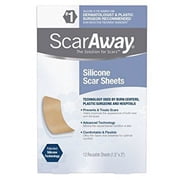 ScarAway Professional Grade Silicone Scar Treatment Sheets, 12 Count ( Packaging May Vary ) - Pack of 3