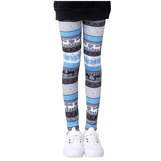 Baby Girls Printed Milk Silk Pattern Leggings Comfortable Slim Cropped Trousers