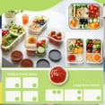 thumbnail image 4 of AOWOO 8 Pack Salad Dressing Container to Go, 2.7 oz Glass Condiment Containers with Lids for Lunch Box, Small Sauce Containers Glass Jars with Lids Reusable & Leakproof, 4 of 7