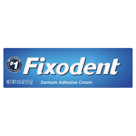 Fixodent Denture Adhesive Cream 0.6 oz ( 3 COUNT )