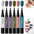 thumbnail image 4 of VAIFTILNO Nail Polish Pen Set 6 Colors, Water Based Nail Art Polish, Dry Nail Art Pens Air Dry Nail Paint No Lamp Needed, Control Brush Tip for Women (B), 4 of 7