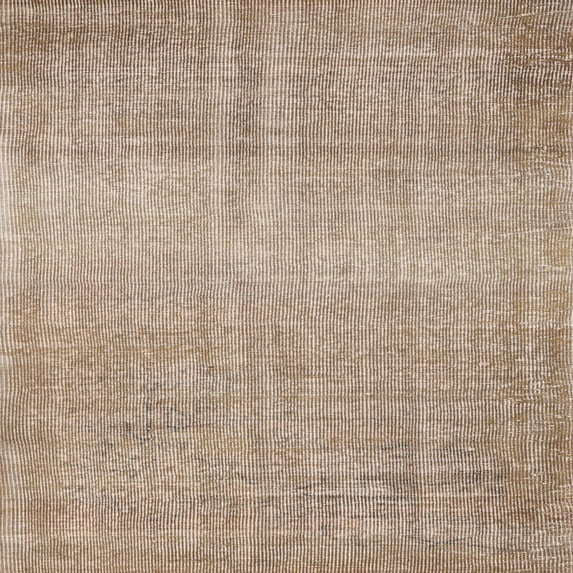 Ahgly Company Machine Washable Indoor Square Contemporary Dark Almond Brown Area Rugs, 3' Square