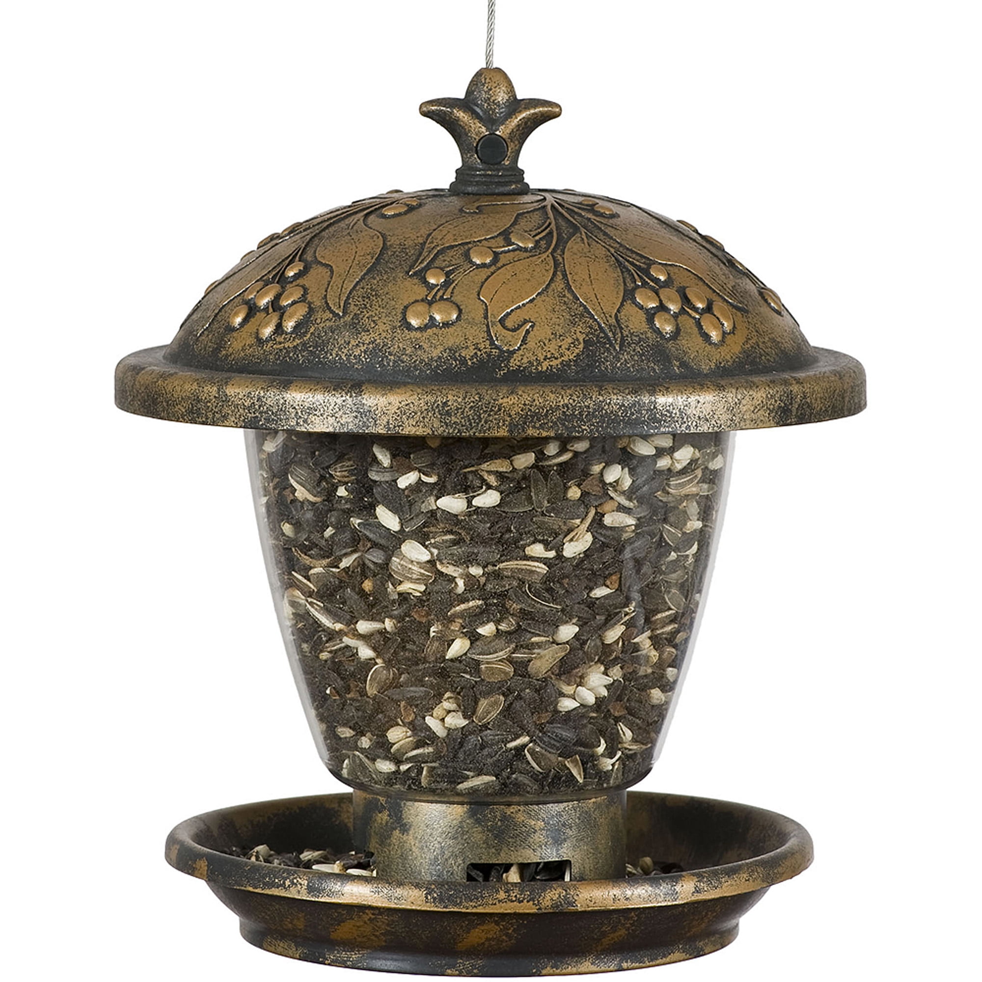 Perky-Pet Holly Berry Gilded Chalet Wild Birdfeeder by Perky-Pet