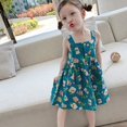 thumbnail image 1 of Gaun Musim Panas Anak Perempuan Gaun Kancing Kerah Persegi Suspender Pakaian Anak-anak Bayi Lucu Baru Musim Panas Gaya Korea zhangmengya LED, 1 of 2