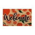 thumbnail image 2 of 24"x16" - Coir Door Mat with Heavy Duty Backing - Welcome Mats for Entryway, Porch - Anti-Slip PVC & Coconut Fiber Surface - Natural Home Accessories, Minimalist Original Design, Summer Theme, 2 of 9