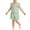 Green, variant on Girls Summer 2 Piece Outfits Kids Cute Ruffle Sleeve Tank Top and Shorts Casual Clothing Sets Green Size 12