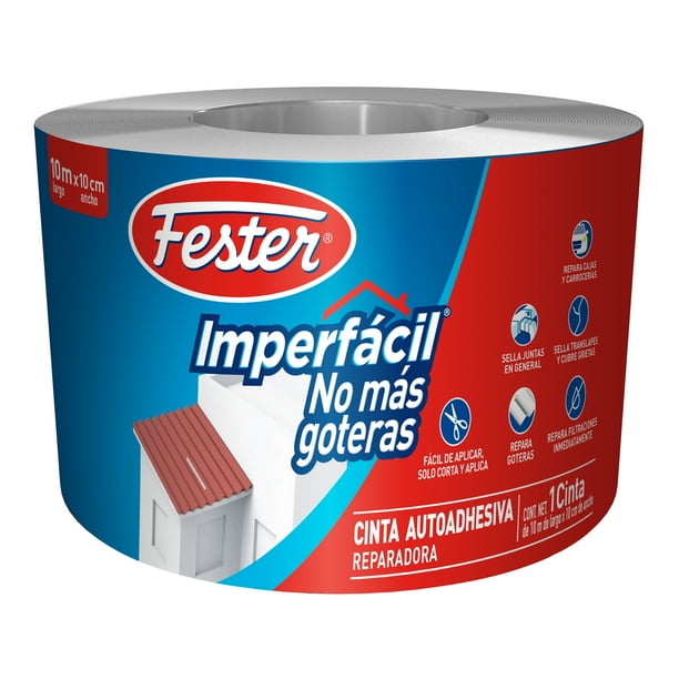 Cinta Autoadhesiva Reparadora Fester Imperfácil No Más Goteras Cinta 10 M x 10 CM Fester Imperfácil No Más Goteras Cinta 10 M x 10 CM