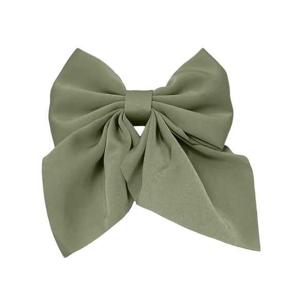 Solid Color Bow Duck Bill Clip Hair Card For Women Girls Cute Wind Accessory