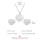 thumbnail image 3 of Pendientes de corazón con forma de corazón, sencillos y modernos, de acero inoxidable, huecos y decorativos, para mujer (plata), 3 of 6