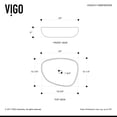 thumbnail image 3 of VIGO Peony Modern White Matte Stone 20 in. L x 15 in. W x 5 in. H Vessel Bathroom Sink, 3 of 10