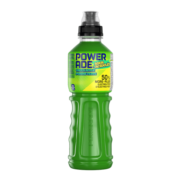 Powerade Sour Green Apple, Hydrate your game with the sour punch of new POWERADE SOUR, available for a limited time only