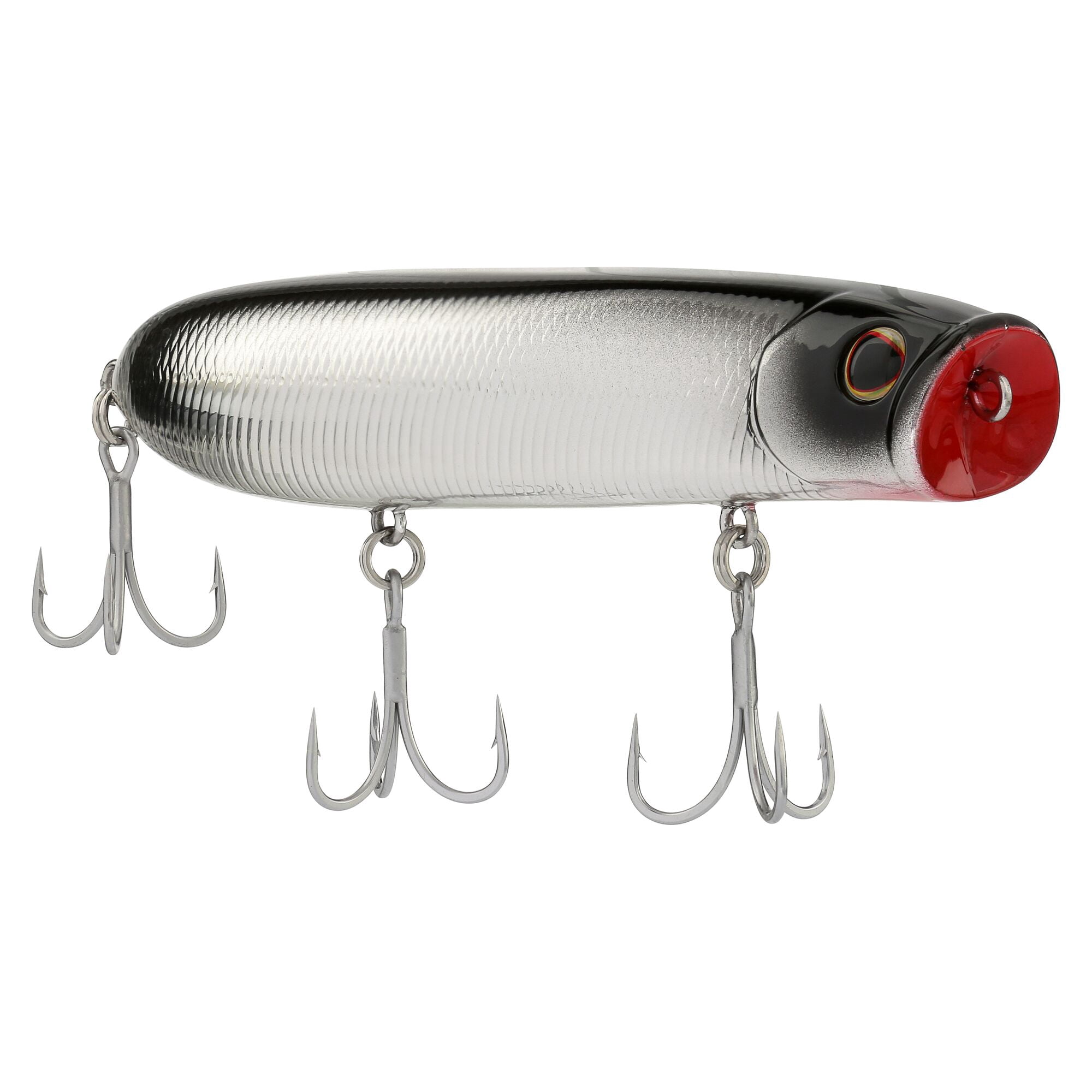 Berkley Cane Walker Saltwater, 4.3 in, Topwater Baits, Black Chrome (1-count)