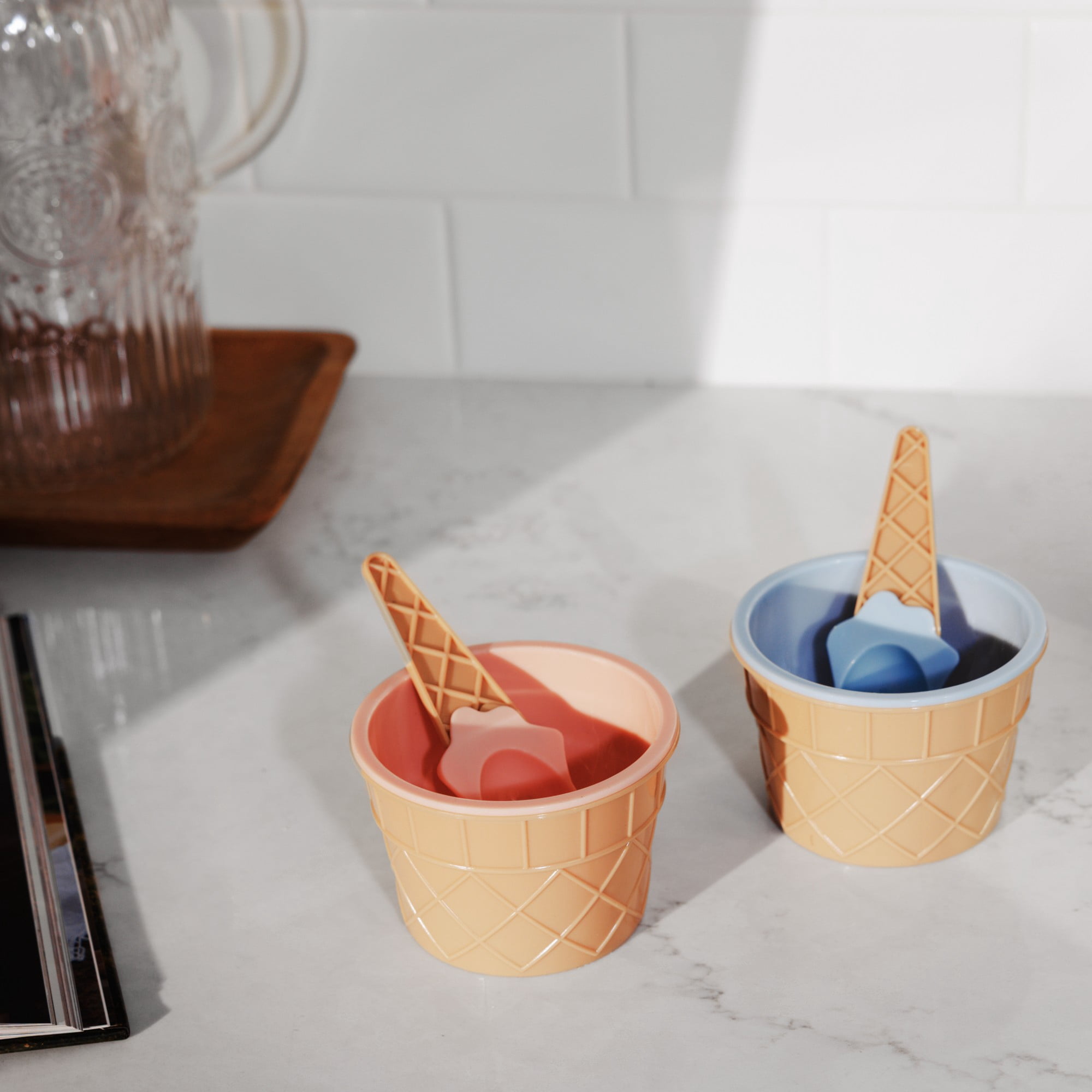 Thyme & Table 2-Pack Ice Cream Bowls - Blue