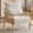 Off White, variant on Ktaxon Accent Chair, Solid Wood and Jute Rope Armrests Armchair, Single sofa with Lumbar Pillow for Living Room Bedroom Office Off White