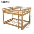 thumbnail image 2 of Harper & Bright Designs Queen over Queen Wooden Bunk Bed with Ladder and Guardrails, Queen Size Bunk Beds with Slats Support, Wood, 2 of 11