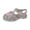 Black, variant on Gyujnb Girls Heart Sequin Jelly Sandals Soft Sole Casual Footwear,Adjustable Buckle Strap Closed Toe Water Shoes (Toddler, Little Girls),6-7 Years