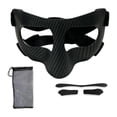 thumbnail image 2 of Protector nasal para nariz rota con correa elástica, protector facial para boxeo, ejercicio y gimnasio. Diadema negra, 2 of 8