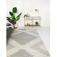 thumbnail image 3 of Rugs.com Kai Collection Rug – 7' x 10' Ivory And Gray Medium-Pile Rug Perfect For Living Rooms, Kitchens, Entryways, 3 of 3