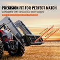 thumbnail image 3 of KFFKFF 49" Hay Fork, 3000lbs Load Capacity, Compatible with Skid Steer Loader and Tractor, Includes 2 Spear Attachments, Easy-to-Attach Spikes, 3 of 9