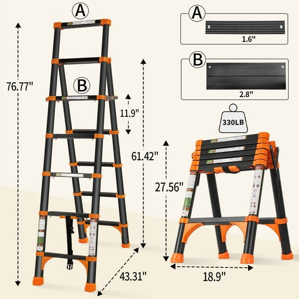 Telescopic ladder walmart deals