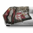 thumbnail image 3 of Cozy Soft Flannel Fleece Throw Blanket, Christmas Themed Photo of Hanged Stuffed Stockings on Log and Gift Boxes, Cozy Plush for Indoor and Outdoor Use, 50" x 70", Multicolor, by Ambesonne, 3 of 6