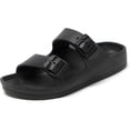 thumbnail image 2 of XDOVET Women's EVA Slip-On Sandals, Adjustable Two Buckle, Black, Size 8.5, 2 of 7
