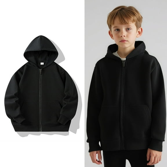 Kids Boys Hoodies Zip up Hoodie Lightweight Long Sleeve Hoodies Warm Fall Winter Clothes Size 7-8 Years Boys Clothes