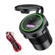 thumbnail image 1 of Sidaley Adaptador de carga USB para encendedor de 12-24V CC, a prueba de polvo para motocicleta, barco, caravana, coche, protección contra Paneles de instrumentos para automóviles Luz verde Sidaley VI017321-02B, 1 of 6