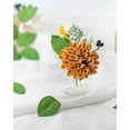 thumbnail image 4 of Artificial Wedding Dahlia Flowers 25pcs Fake Foam Roses with Stem for Wedding Bouquets Centerpieces Arrangements Decoration(Mint Green), 4 of 5