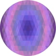 thumbnail image 1 of Ahgly Company Machine Washable Indoor Round Transitional Purple Area Rugs, 3' Round, 1 of 7