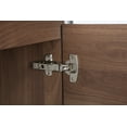 thumbnail image 6 of Stufurhome Valeria Walnut 59 inch Wall Mounted Double Sink Bathroom Vanity, No Mirror, 6 of 9