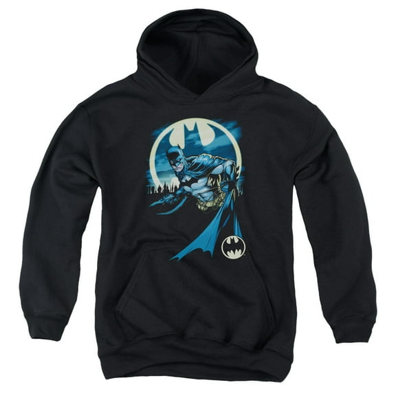 Batman/heed The Call-youth Pull-over Hoodie - Black - Sm