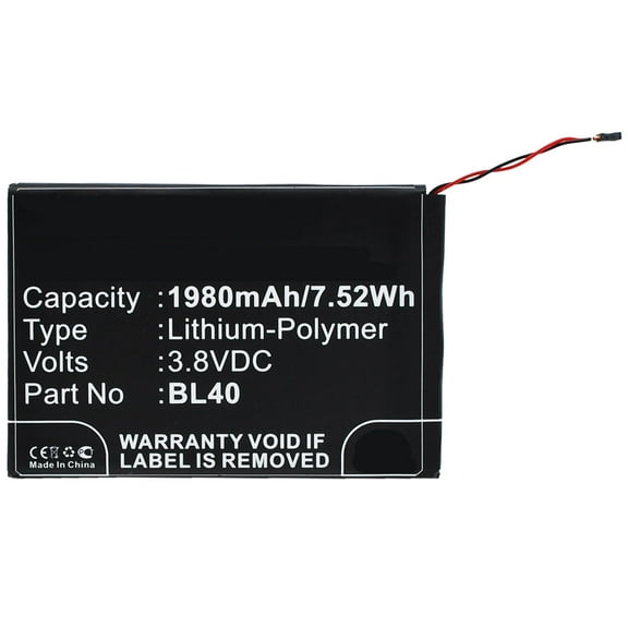 Batteries N Accessories BNA-WB-P3897 Cell Phone Battery - Li-Pol, 3.8, 1980mAh, Ultra High Capacity Battery - Replacement for Motorola BL40 Battery